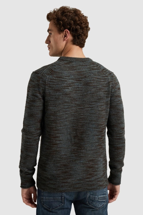 Cast Iron crewneck regular fit soft space bl